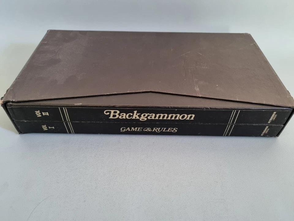 RARE Vintage Petrushkin Backgammon Set The Shape Of Old Book Board Game - Image 2 of 4
