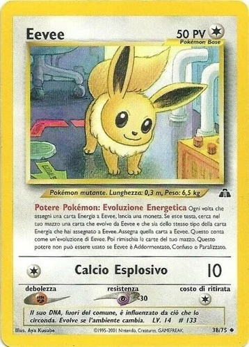 Eevee 38/75 Neo Discovery Pokemon Card - NM