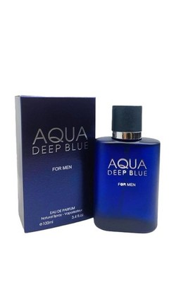 Aqua Deep Blue Men's Cologne 3.4 Fl. Oz. Eau de Parfum Spray