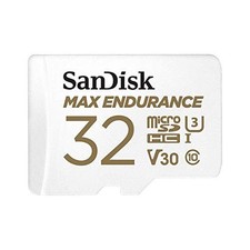 SanDisk 32GB MAX Endurance microSDHC Card with Adapter for Home Security Cameras