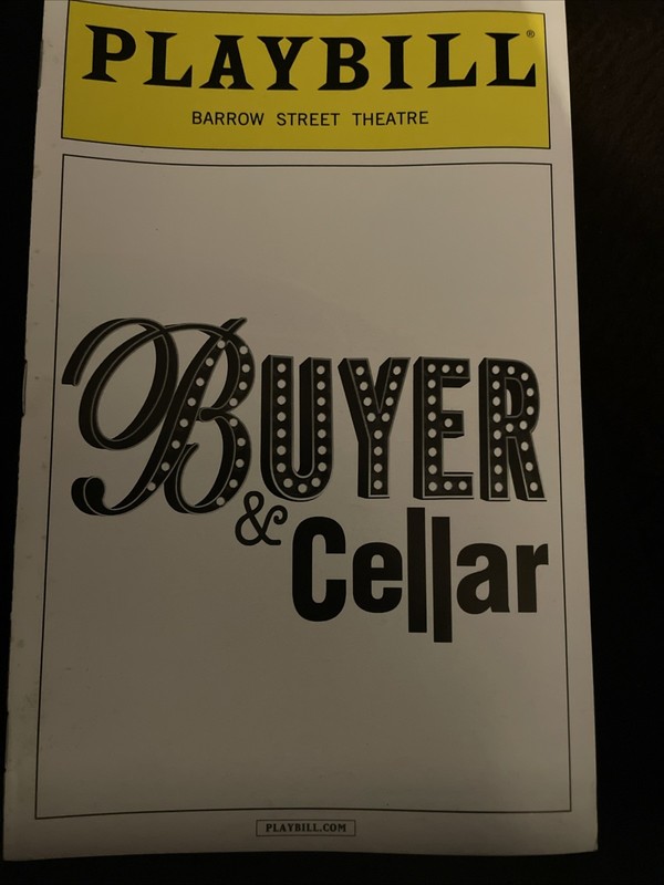 Buyer & Cellar Playbill 2013 Off Broadway Barrow Street Theater Musical Revival