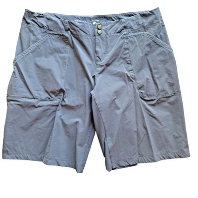 Mountain Hardwear La Strada Hiking Short Gray Womens 14 Water-Repellant Outdoors