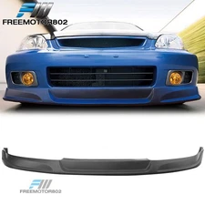 Front Bumper Lip Fits 99-00 Honda Civic EK Type Concept Sport Style Spoiler PU