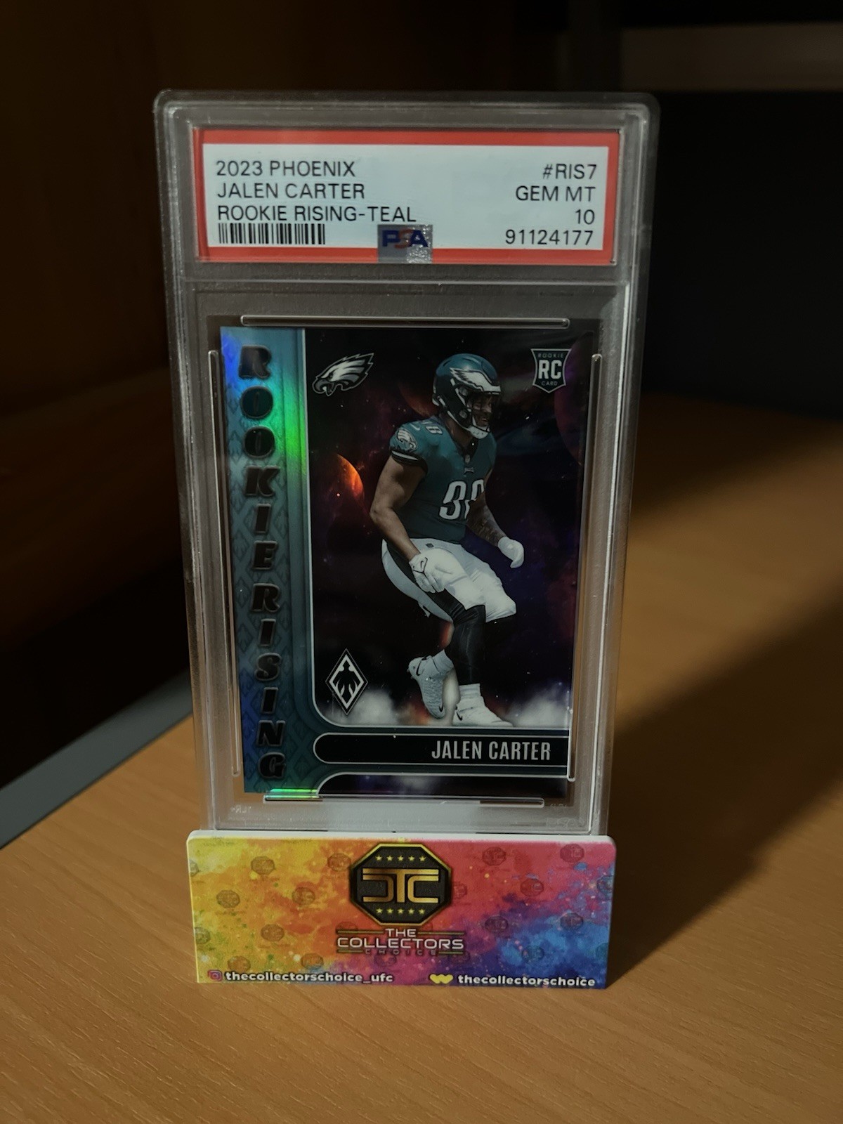 Jalen Carter Panini Phoenix Rookie Rising #RIS7 Teal