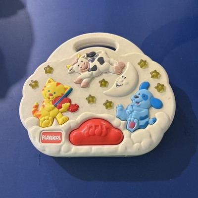 Vintage Playskool Cow Jumped Over the Moon Lullaby Musical Crib Toy
