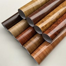 Wood Grain Vinyl Wrap Film Furniture Cabinet Car Interior Bubble Free Decorative