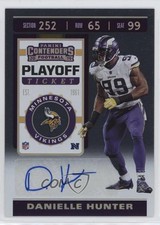 2019 Panini Contenders Veteran Playoff Ticket 25/49 Danielle Hunter Auto 1q7