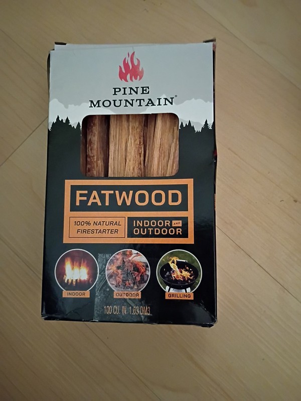 Pine Mountain  Fatwood , 100% Natural Fire Starter 1.5 Lbs. Camping , Grilling