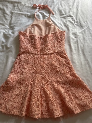 BCBG MaxAzria Pink Dress ASO Ariel Winter Wedding Guest Hoco Cocktail Coquette - Picture 10 of 15