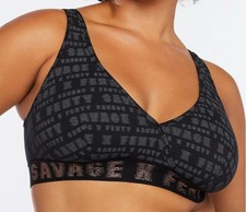 SAVAGE X FENTY Forever Savage Bralette Wireless Black Intimates Women  s 3XL