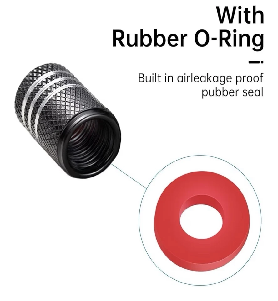 4x Haste de Válvula de Ar para Pneu de Carro Audi Todas as Series Tampas Loja Local eBay EUA!!! - Imagem 2 de 3