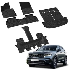 Floor Mats & Cargo Mat for Kia Sorento 2021-2026 Gasoline Protection Floor Liner