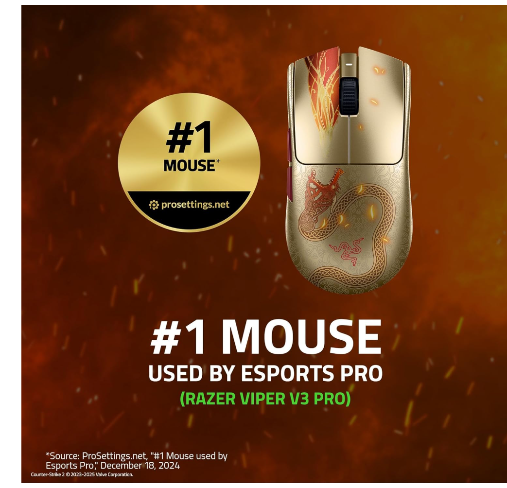 Razer Viper V3 Pro Wireless Esports Gaming Mouse - Counter Strike