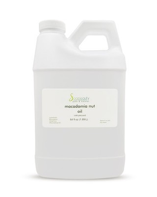 Macadamia Nut Oil Cold Pressed 100% Pure & Natural by Soapeauty 64 fl oz