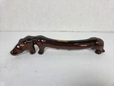 Vintage Long Dachshund/Wiener Dog Dark Brown Salt And Pepper Shaker