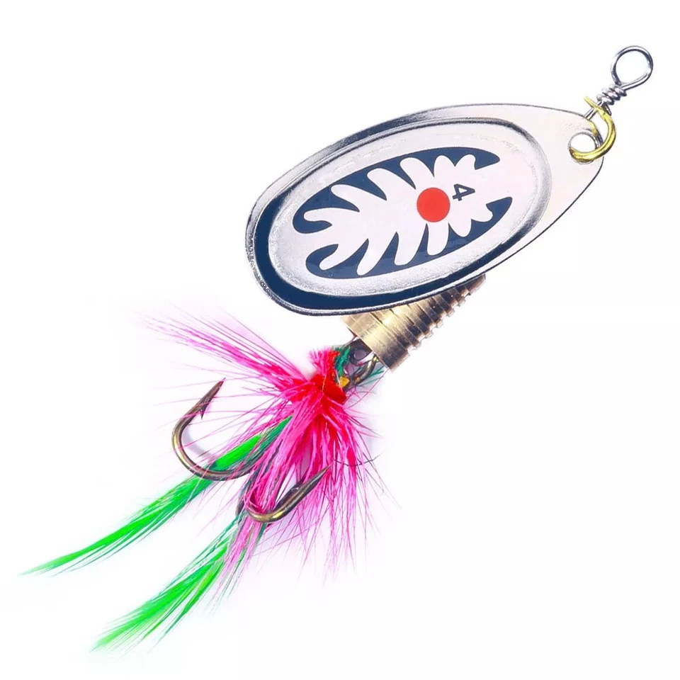 16PCS Lot Fishing Lures Bait Metal Crankbait Blade Spinner Bait Spoon Bag Kit US - Image 4 of 4