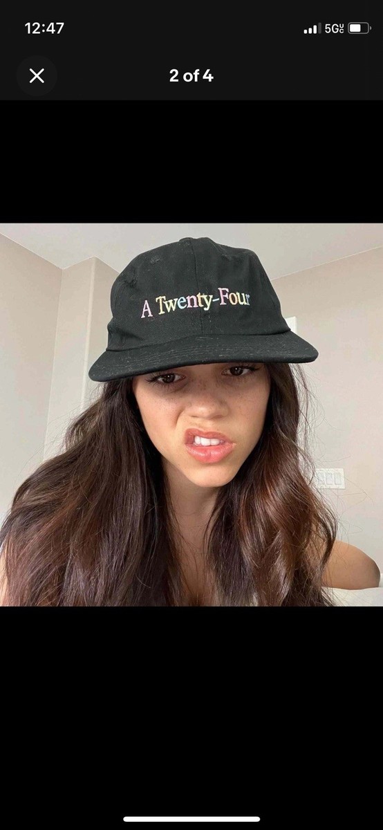 A24 Hat Rainbow 'A Twenty-Four' Cap Strapback Black as seen on