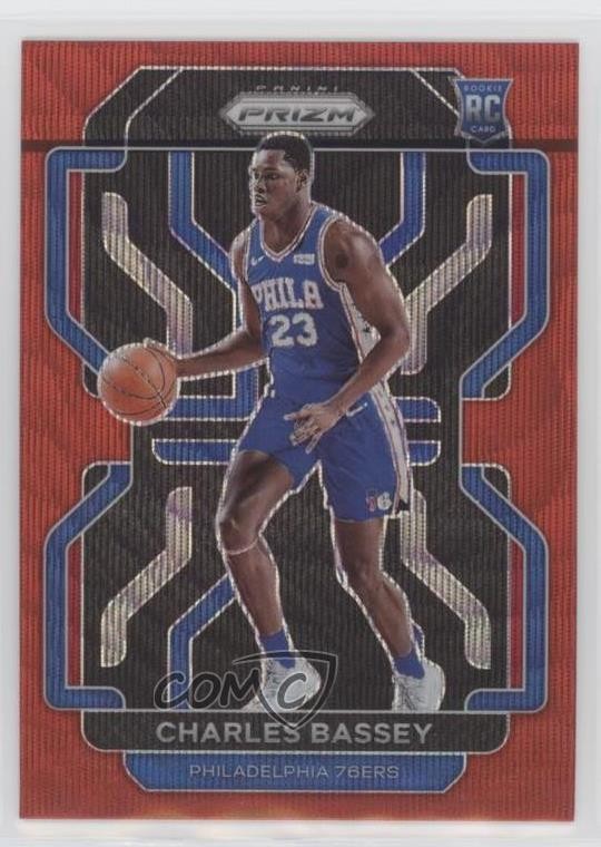 2021-22 Panini Prizm Ruby Wave Prizm Charles Bassey #304 0kv2