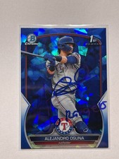 Alejandro Osuna 2023 Bowman Chrome AUTO SAPPHIRE REFRACTORSIGNED#131 “GoRangers”
