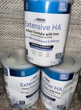 3 Extensive HA Hypoallergenic Infant Formula DHA 14.1 oz DENTED FREE SHIPPING