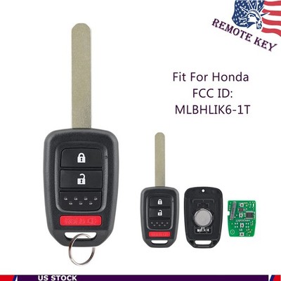 Replacement For 2014 2015 2016 Honda CRV Remote Control Car Key Fob MLBHLIK6-1T