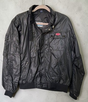 Peterbilt Trucks Logo Jacket Mens Large Black Turning Point Racing Windbreaker