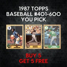1987 Topps Baseball #401-600 - YOU PICK - Complete Your Set