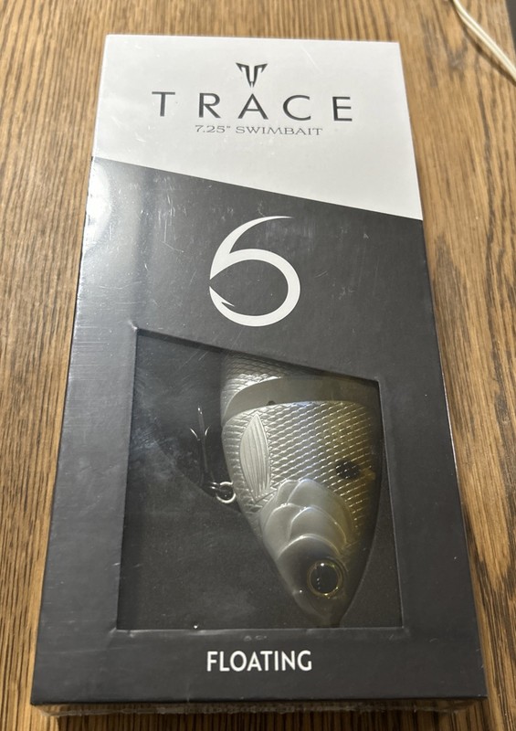 6th Sense Trace 7.25” Swimbait Floating Color: Ghost Gizzard Sealed NIP