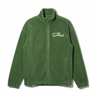 H&M The Simpsons Oversized Teddy Sherpa Jacket Green M New With