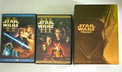 Star Wars Trilogy DVD Box Set + Episode II & III Widescreen/Full Screen THX