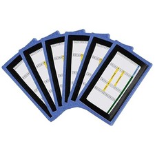 QB Playbook Wristband - Football Quarterback Play Wristbands Youth, 6-Pack Blue