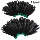 12 Pairs Safety Coating Working Gloves Hand Protection Anti Skid Dust-proof Tool