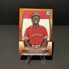 2023 Bowman Chrome World Baseball Classic Dasan Brown Orange /25 Canada