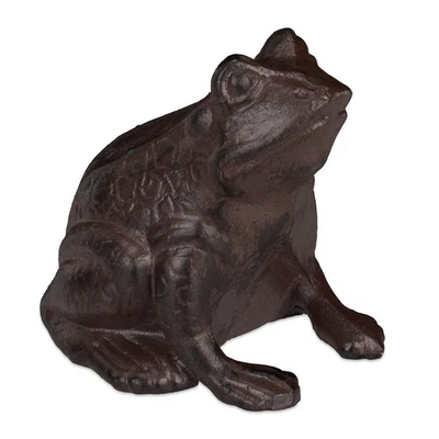 Gartenfigur frosch Antike Froschfigur 12,5 cm 2er Set Frosch Skulptur wetterfest - Bild 1 von 4