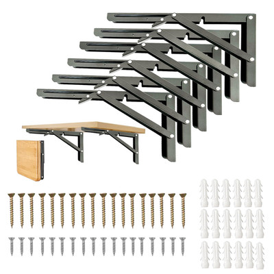 Medach Folding Shelf Brackets 8 Inwall Mounted Shelf Bracketsheavy Duty Shelf