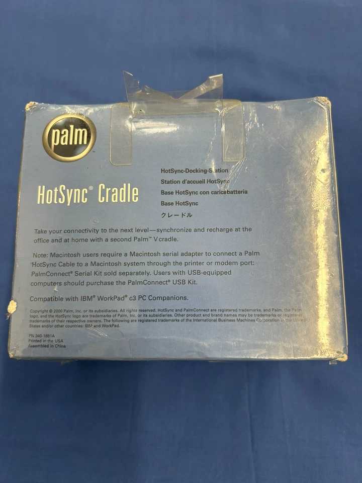 ЗАПЕЧАТАННАЯ НОВАЯ винтажная док-станция Palm Pilot HotSync Cradle серии V базовая док-станция - Изображение 3 из 3