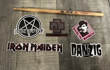 Queensryche Drumstick Stage Used Concert T Shirt Band Gear OZZY Metallica Decals