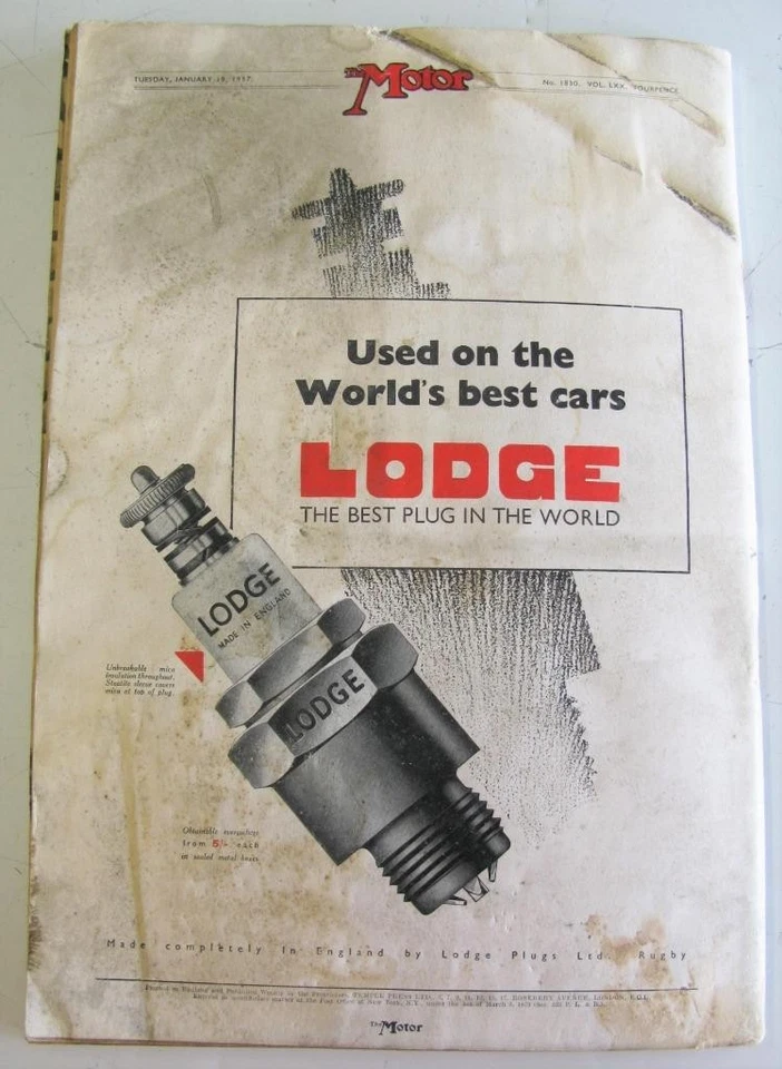 The MOTOR Magazine 19 Jan 1937 Chevrolet Master Sedan Lanchester 18 Tests++ - Image 4 of 4