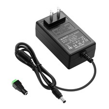 ALITOVE 12V DC Power Supply 3A 36W Universal AC Adapter 1 Tip, Black