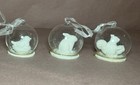 Lot Of Christmas Ornaments: Blue, Crystal With White Animal Figures Vintage — photo 4
