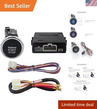 Es002-p5 Push Start Button Kit For Dc12v Cars Keyless Go System In Blue Es002-p5 Push Start Button Kit For Dc12v Cars Keyless Go System In Blue