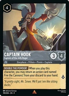 Captain Hook - Captain of the Jolly Roger Fabled Disney Lorcana