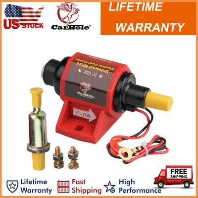 Universal Micro Electric Fuel Pump Low Pressure 2-3.5 PSI 12V 28GPH Gasoline 42S
