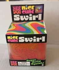 Schylling Needoh Nice Cube Swirl Purple, Pink, Blue stress toy NEW sealed