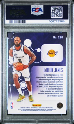 2022 PANINI CHRONICLES #228 LEBRON JAMES PSA 10 | eBay