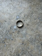 Silber Bandring Ringgröße unbekannt signier...
