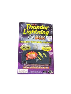 Thunder Lightning FX Box Instant Portable Storm Loud Crashes & Strobing Flashes