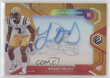 2020 Panini Elements Future Signs Orange 55/149 Grant Delpit #FS-GD Auto rf2