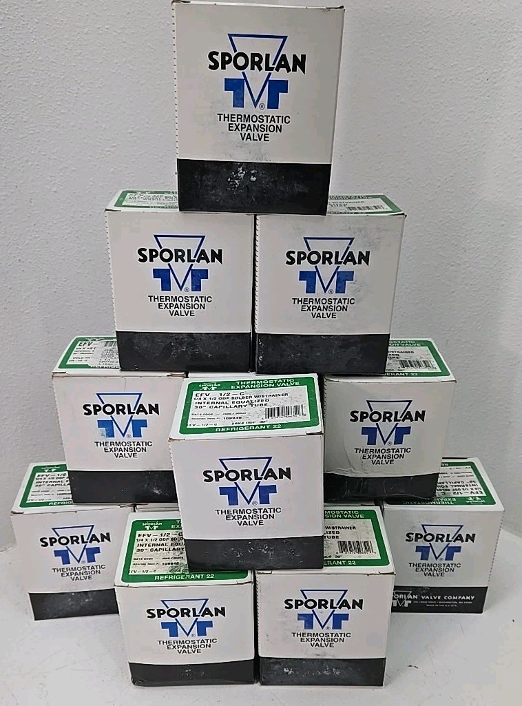 Sporlan EFV-1/2-C EFV12C Thermostatic Expansion Valve,1/4" x 1/2" ODF Solder-NEW