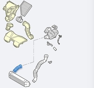 11617797480 TURBOLADER-DRUCKROHR / 211027 FÜR BMW SERIE 1 BERLINA E81/E87 118D